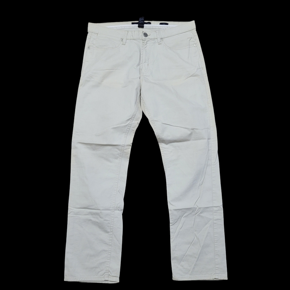 PD&C Pants Mens Cream Sz 34x30